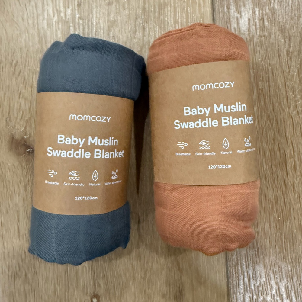 Mom Cozy baby muslin swaddles